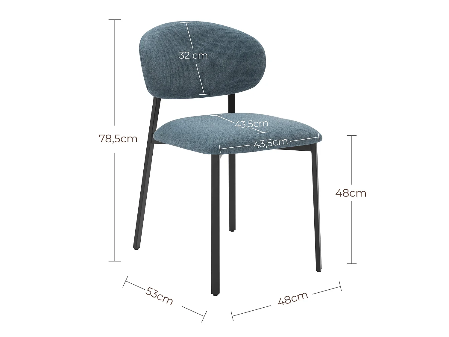Lot de 4 Chaises Salle à Manger,  Chaise Scandinave, Chaise Moderne