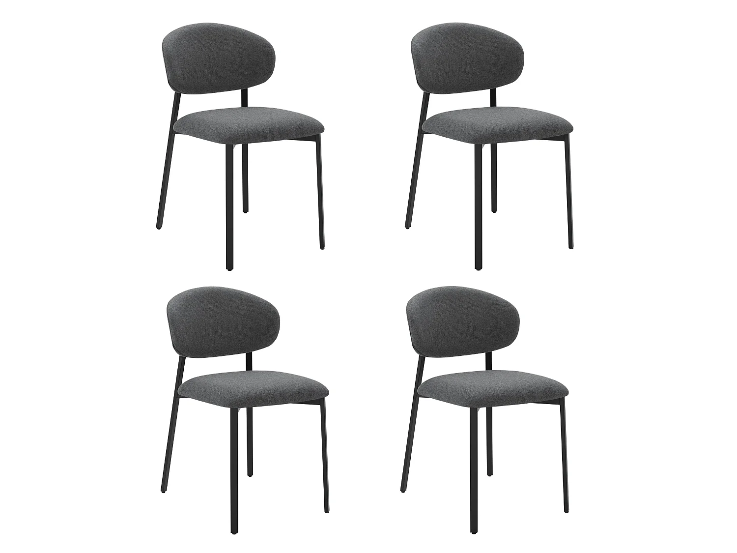 Lot de 4 Chaises Salle à Manger,  Chaise Scandinave, Chaise Moderne