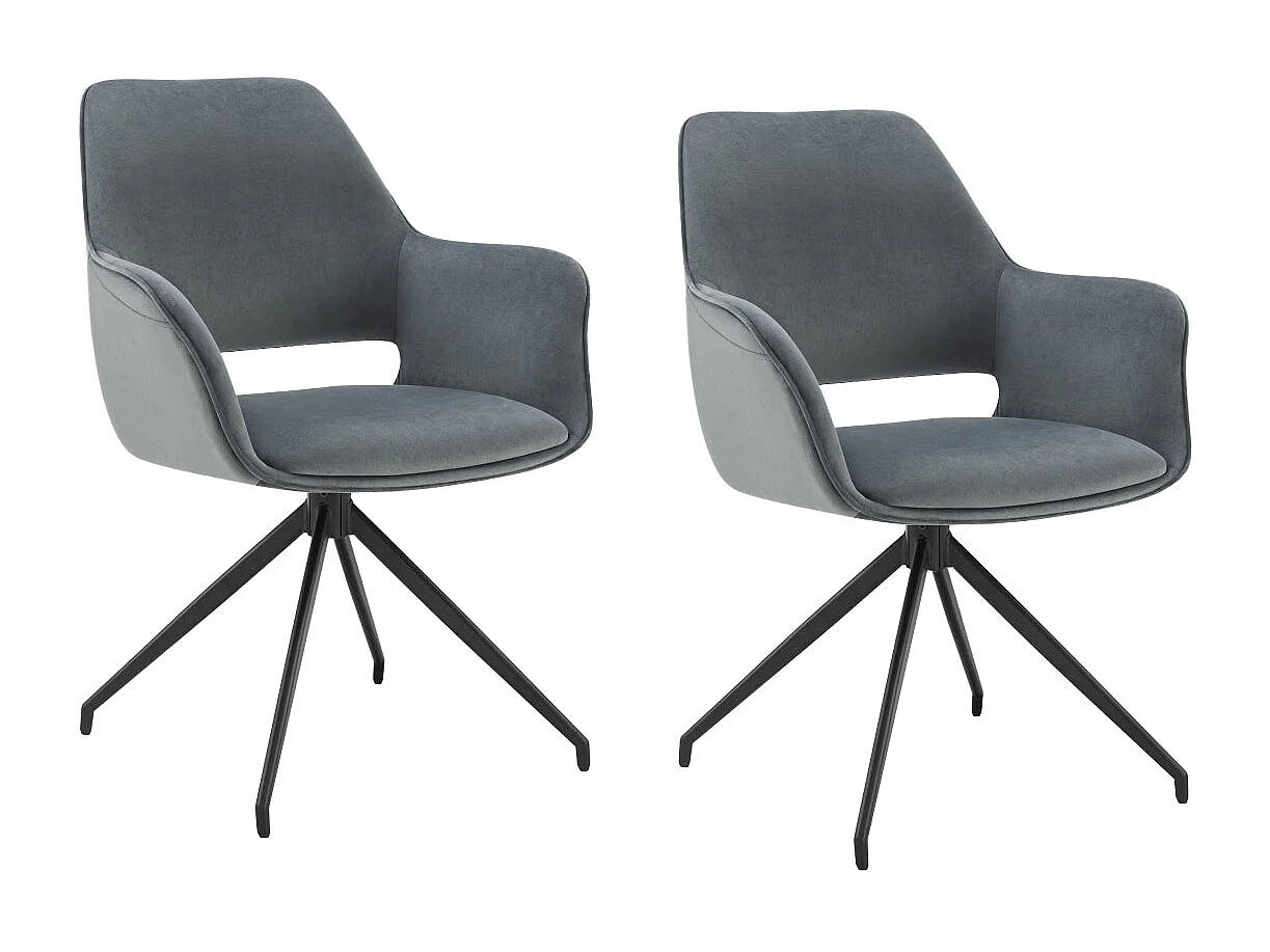 Lot de 2 Chaises de Salle à Manger,  Fauteuil Pivotant à 360 degrés, Chaise de Cuisine