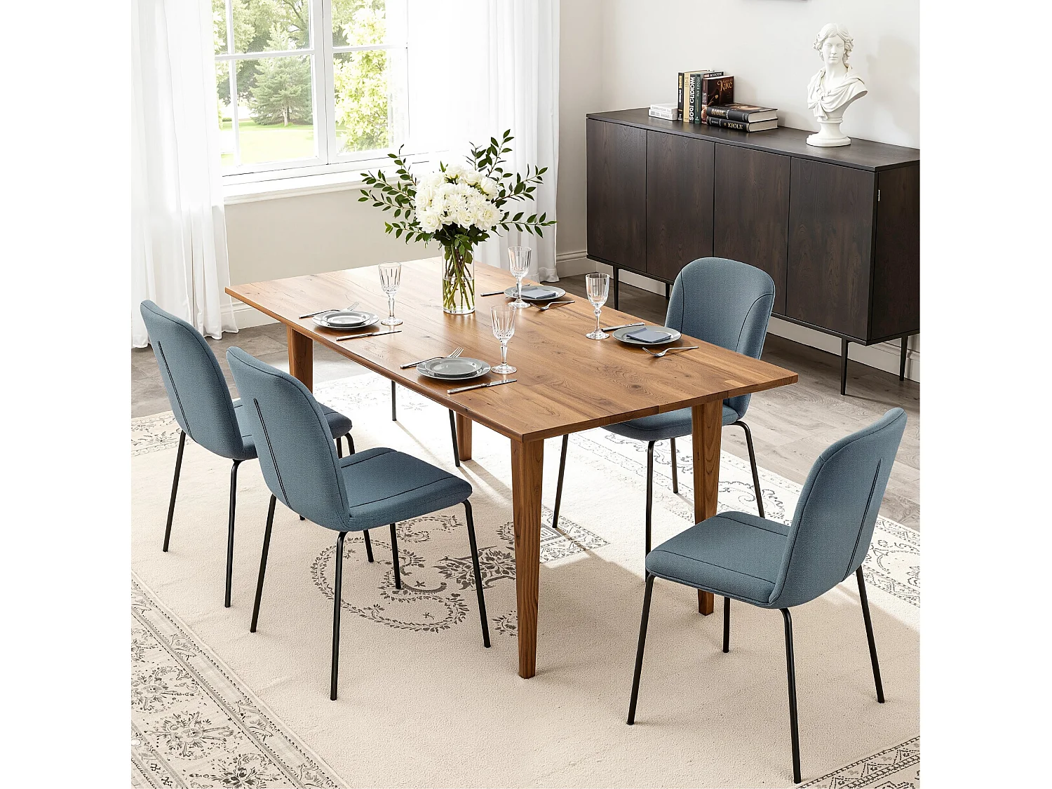 Lot de 4 Chaises de Salle à Manger, Chaise Scandinave, Chaise Moderne