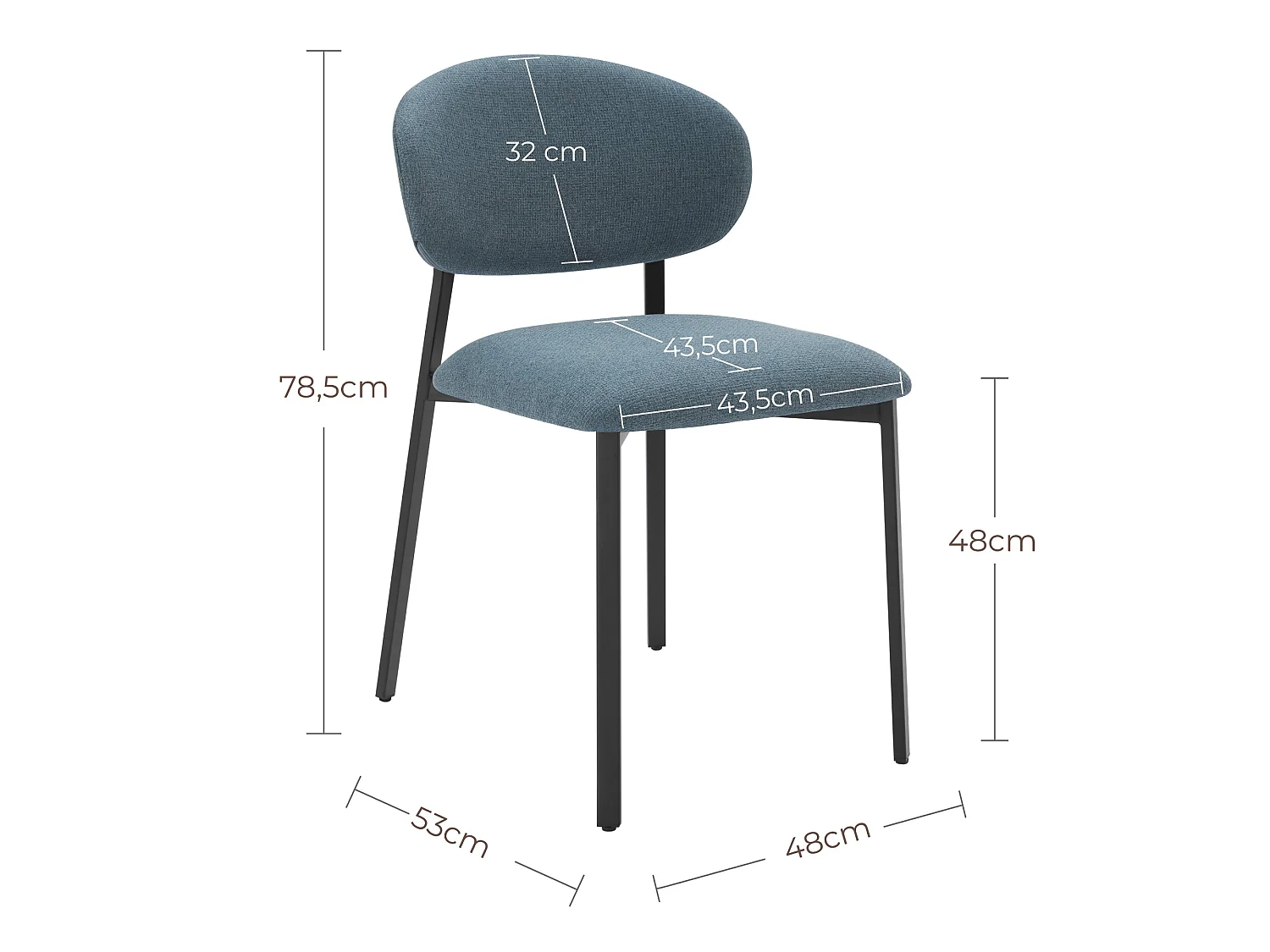 Lot de 4 Chaises Salle à Manger,  Chaise Scandinave, Chaise Moderne