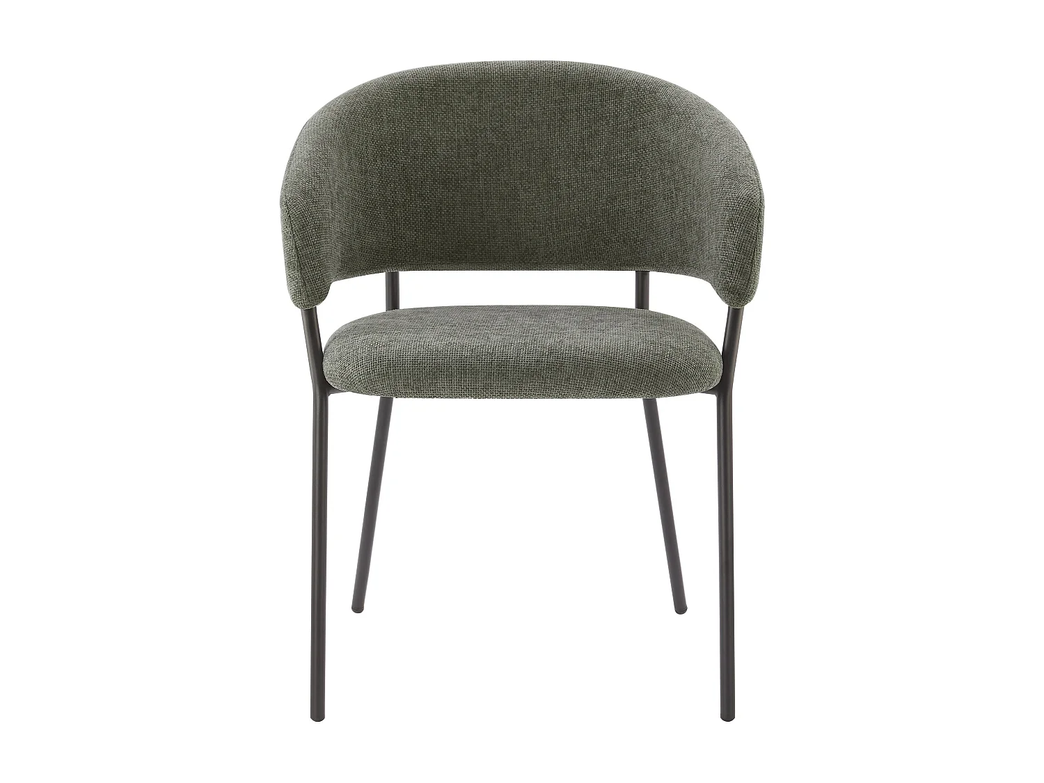 Lot de 2 Chaises de Salle à Manger, Pieds en Métal, Avec Dossier, Style Industriel Gris foncé