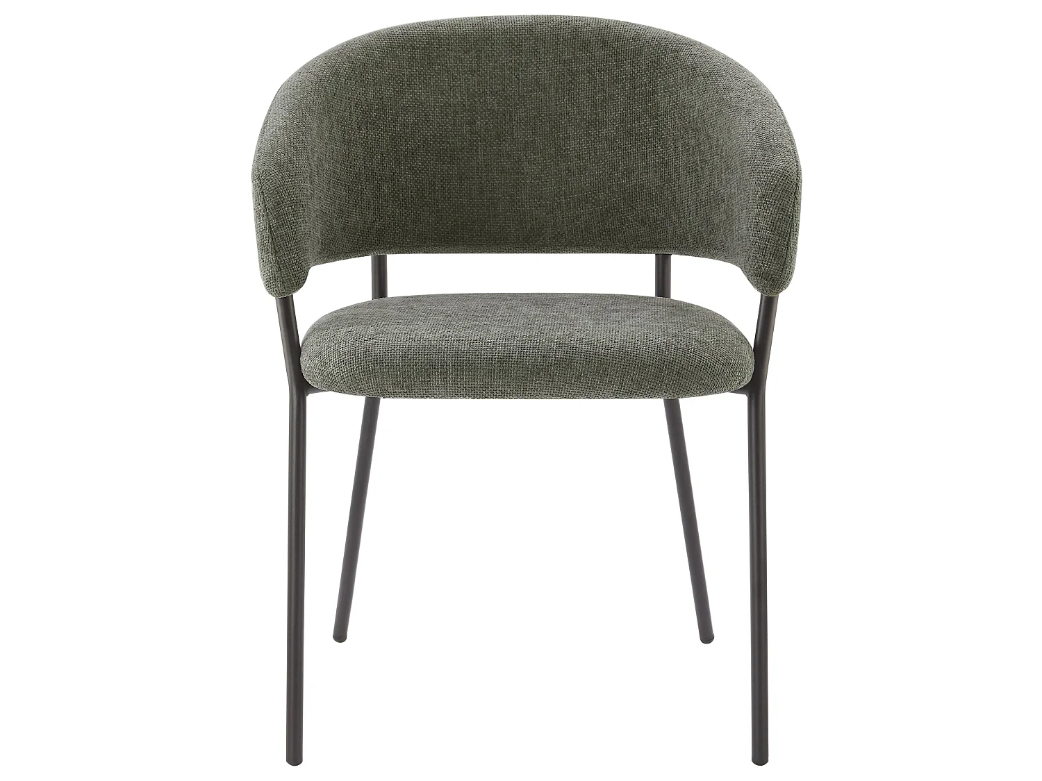 Lot de 2 Chaises de Salle à Manger, Pieds en Métal, Avec Dossier, Style Industriel Gris foncé