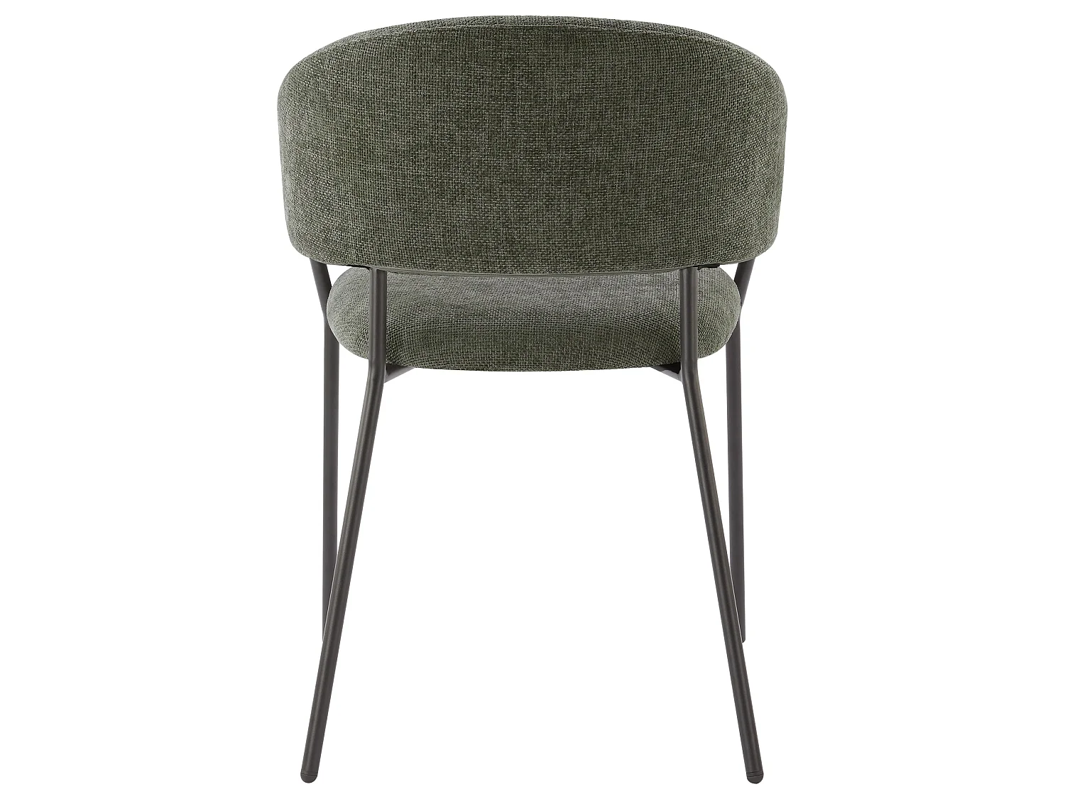 Lot de 2 Chaises de Salle à Manger, Pieds en Métal, Avec Dossier, Style Industriel Gris foncé