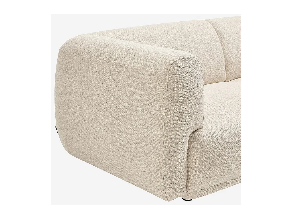 Habitat - Canapé 2 places en tissu texturé - Beige vanille - Design by Federica Francini - Austin