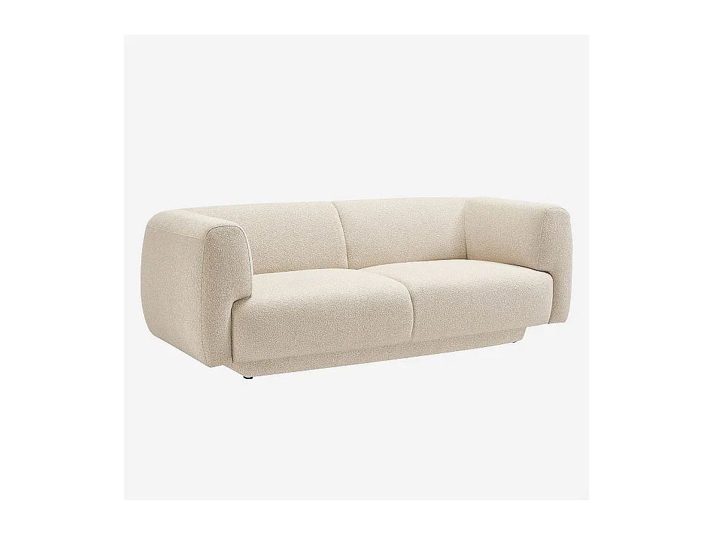 Habitat - Canapé 2 places en tissu texturé - Beige vanille - Design by Federica Francini - Austin