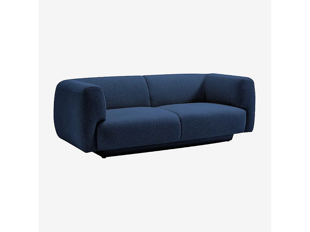 Habitat - Canapé 2 places en tissu texturé - Bleu marine - Design by Federica Francini - Austin