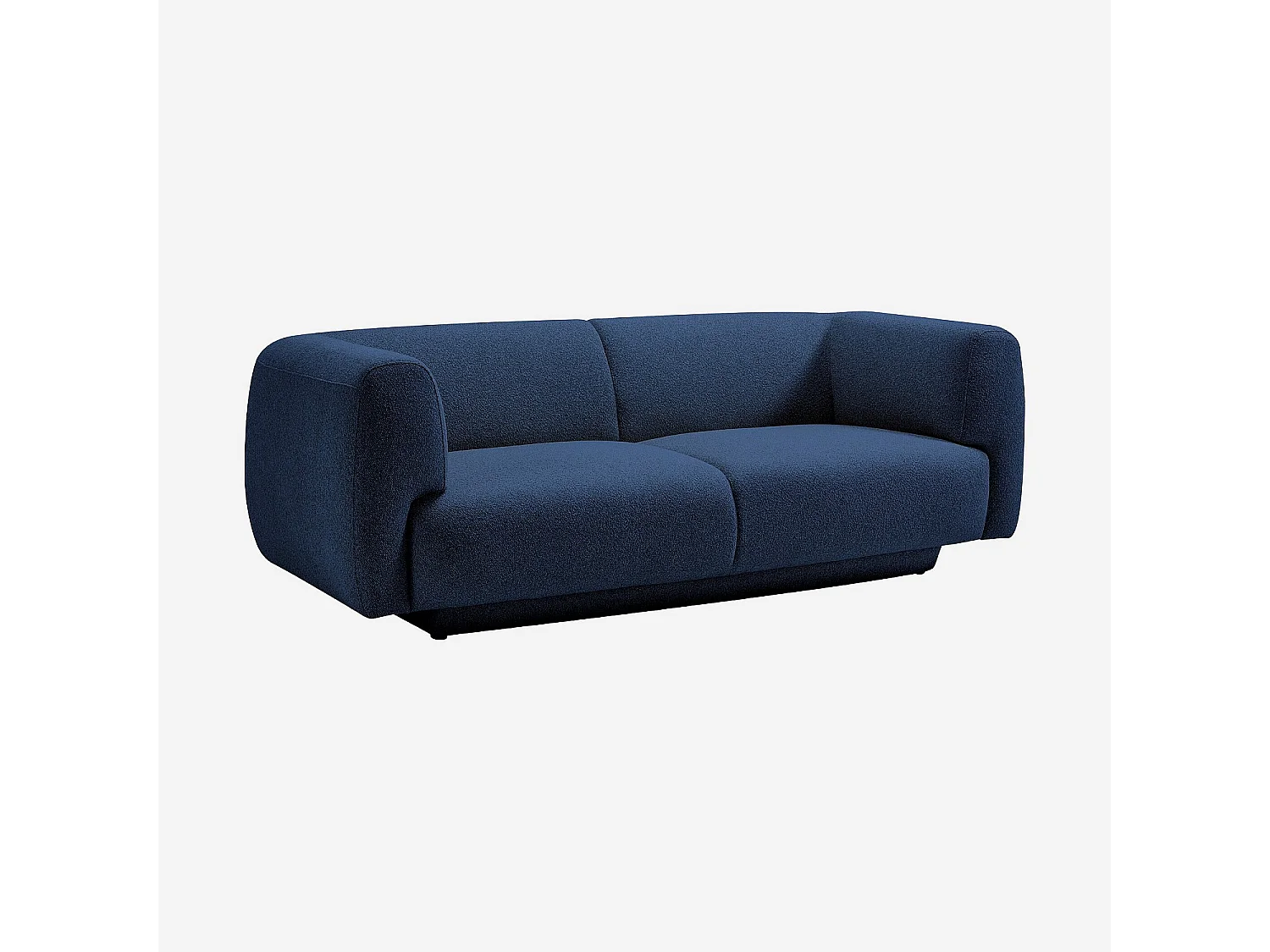 Habitat - Canapé 2 places en tissu texturé - Bleu marine - Design by Federica Francini - Austin