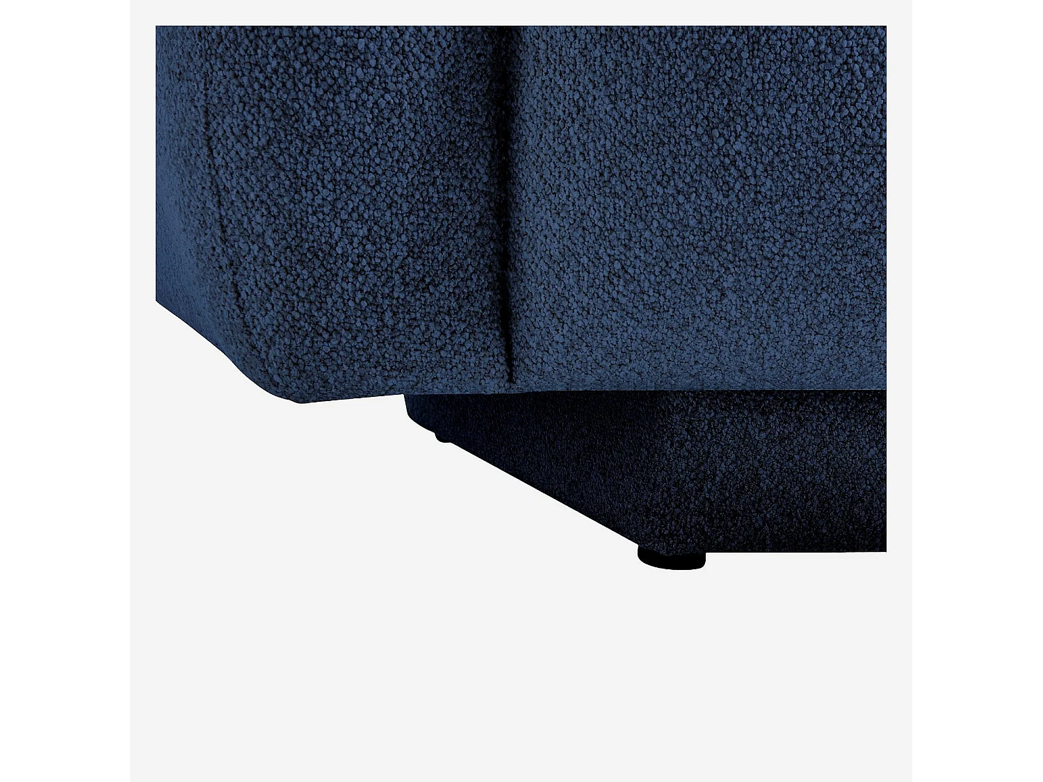 Canapé 2 places en tissu texturé - Bleu marine - Design by Federica Francini