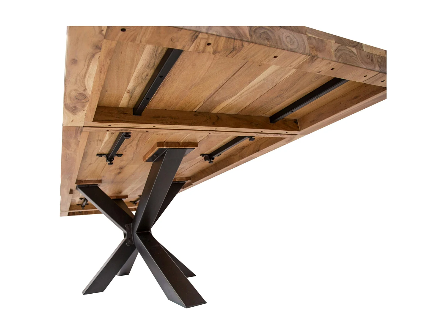 Table à manger extensible bois massif 200/300 cm MELBOURNE