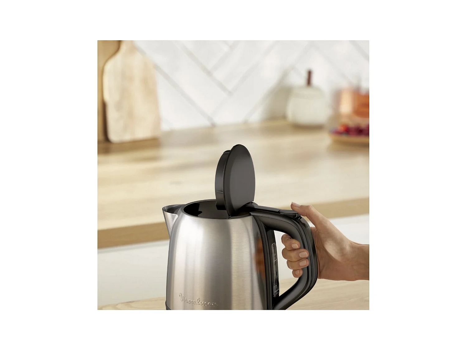 Moulinex Bouilloire sans fil 1l 2400w  mini inox - BY5S2DE0