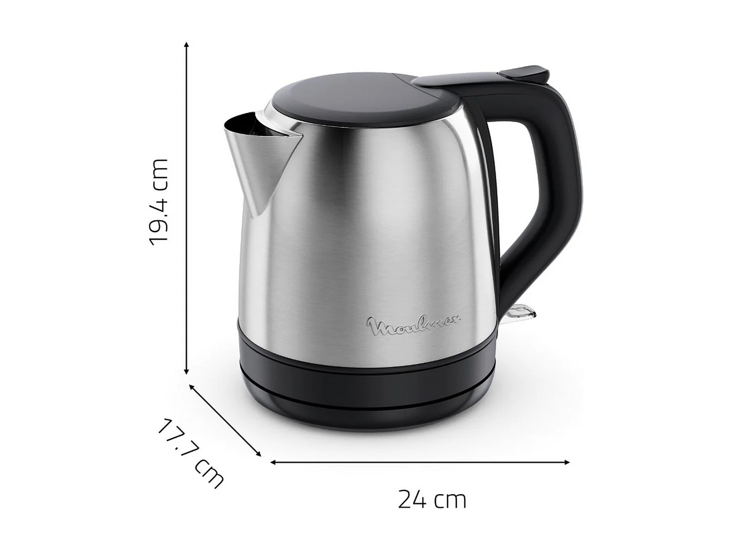 Moulinex Bouilloire sans fil 1l 2400w  mini inox - BY5S2DE0