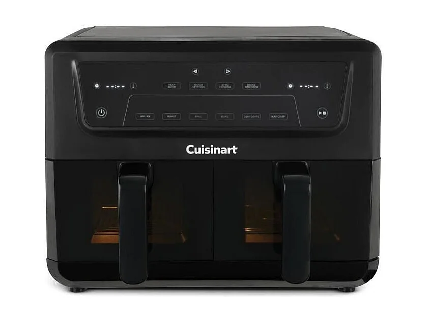 Friteuse sans huile CUISINART - Airfryer AFD10XBLE - Capacité 10,4L - Double cuves - Noir - 2400W