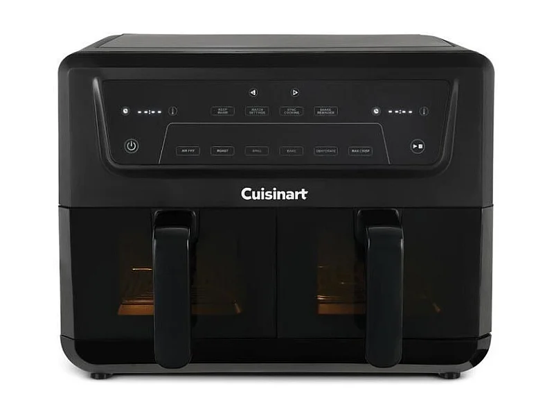Friteuse sans huile CUISINART - Airfryer AFD10XBLE - Capacité 10,4L - Double cuves - Noir - 2400W