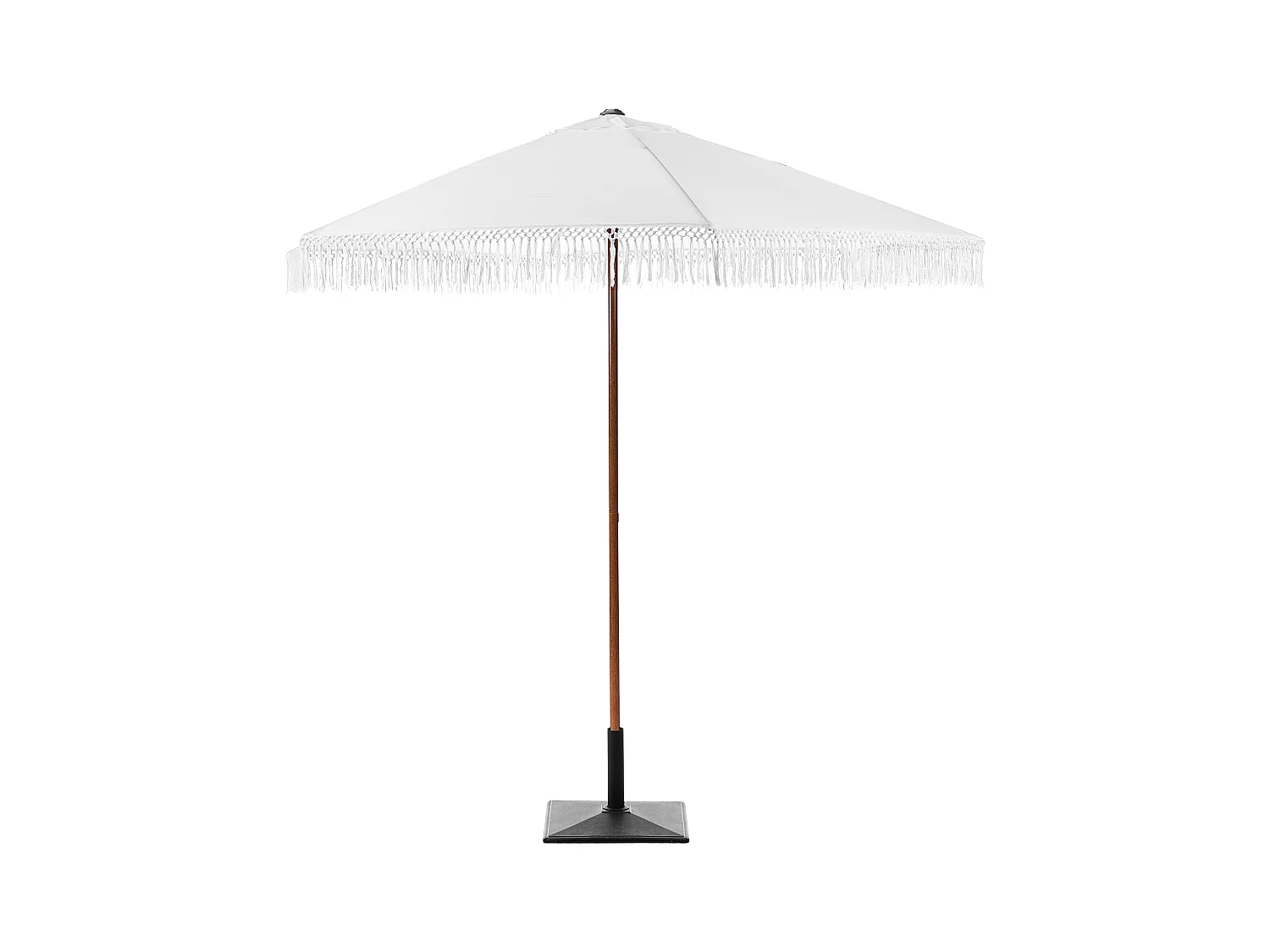 Parasol de jardin 258 cm MURASA Blanc