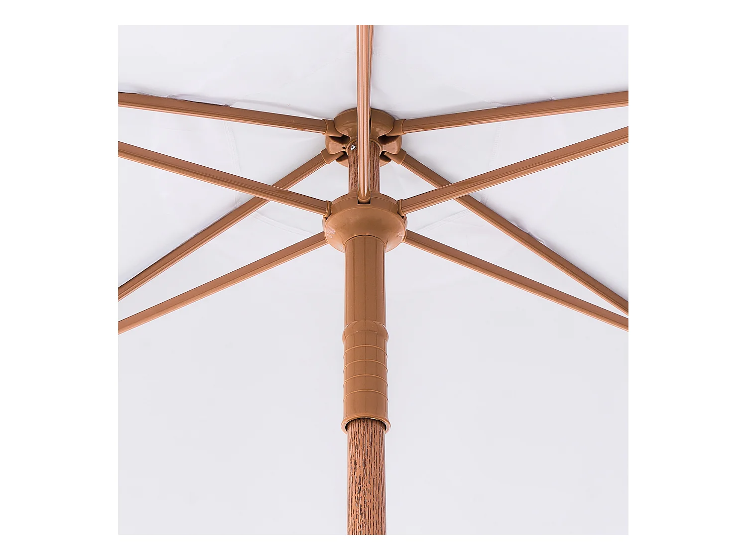 Parasol de jardin 258 cm MURASA Blanc