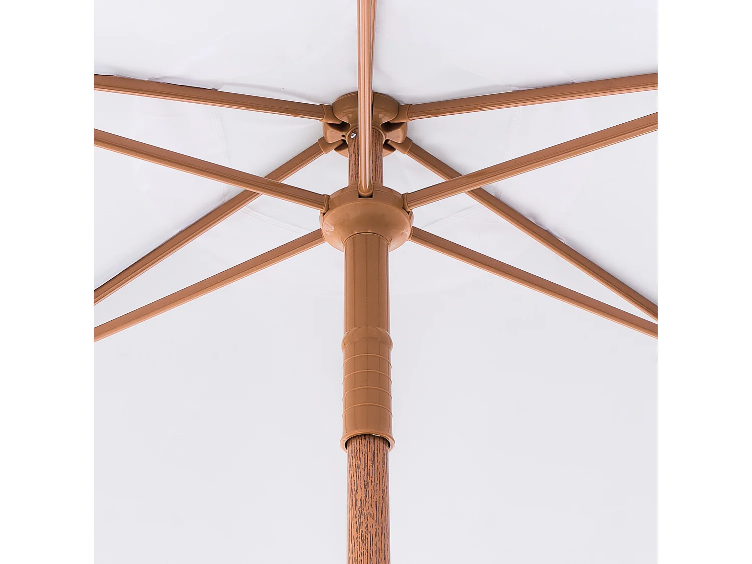 Parasol de jardin 258 cm MURASA Blanc