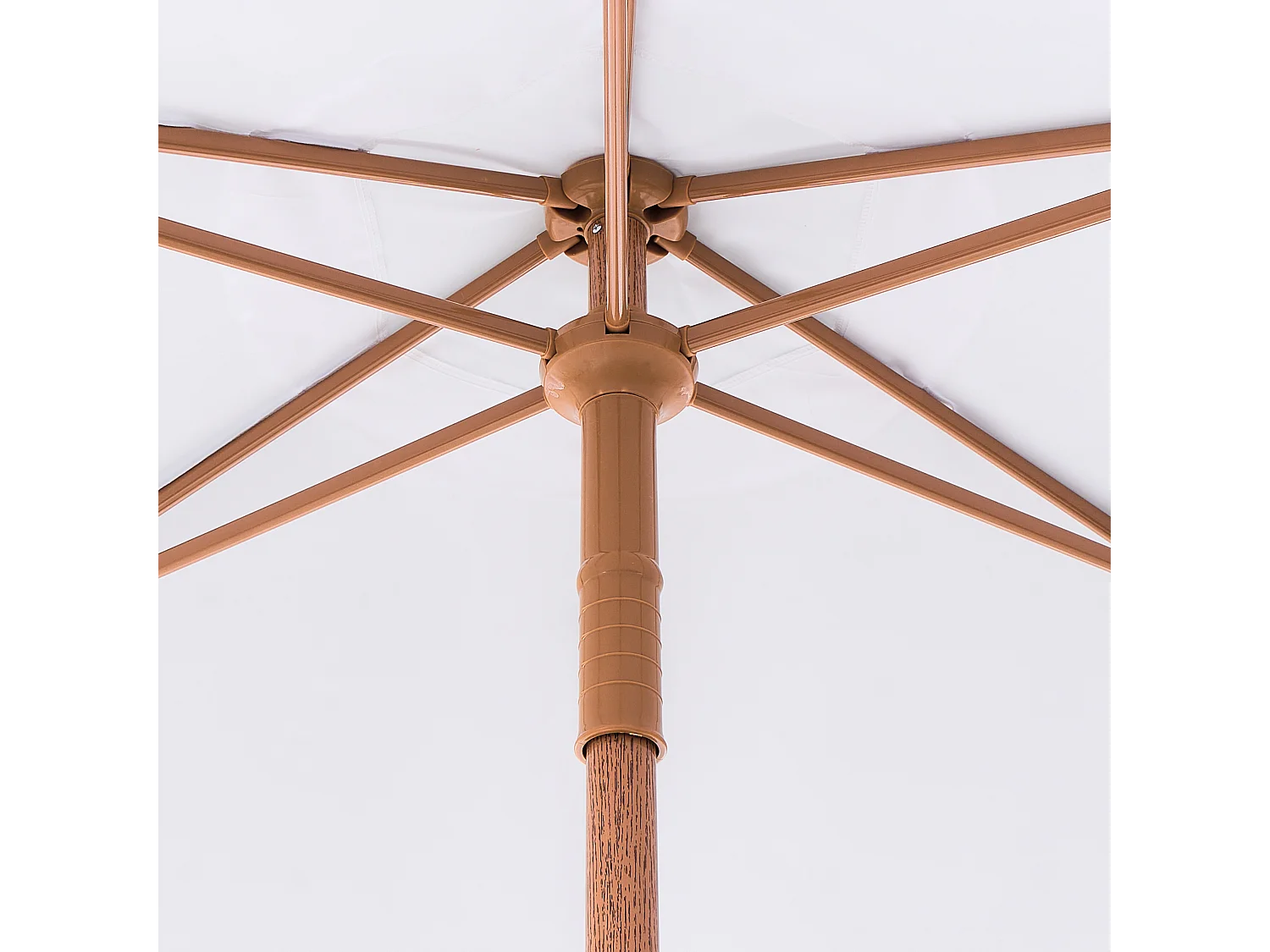 Parasol de jardin 258 cm MURASA Blanc