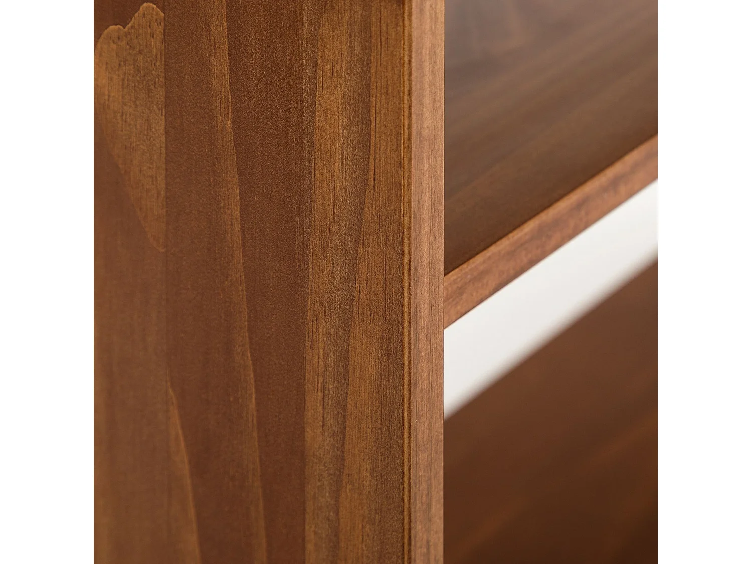 Etagère Escalier MELLY H 240 cm en Bois Massif Coloris Châtaignier, Bibliothèque Sous-Pente, Rangement Ouvert sur Pied