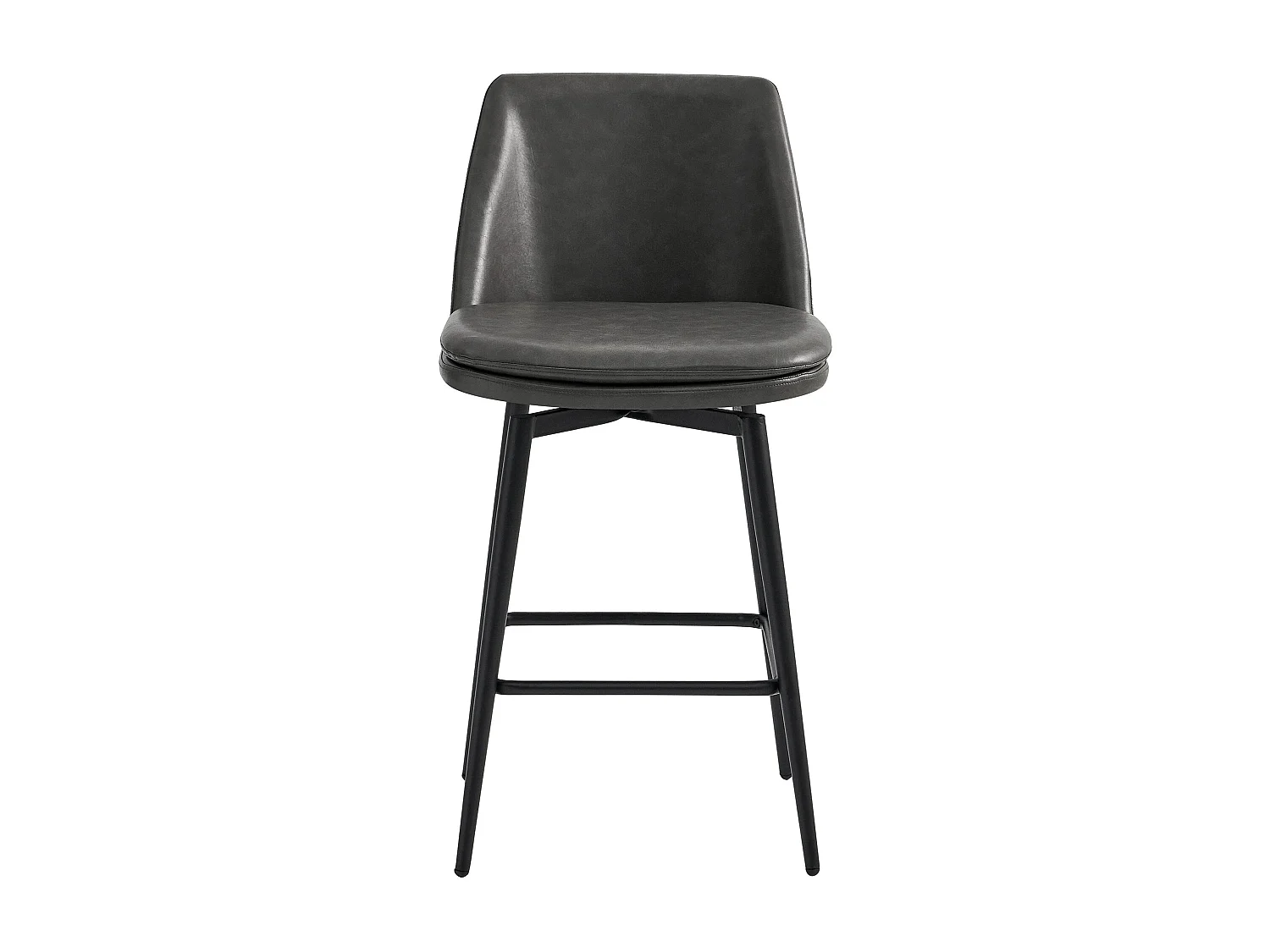 Lot de 2 Tabouret de Bar, en PU, Rotatif sur 360° Hauteur 96 cm, pour Bars et Cuisine