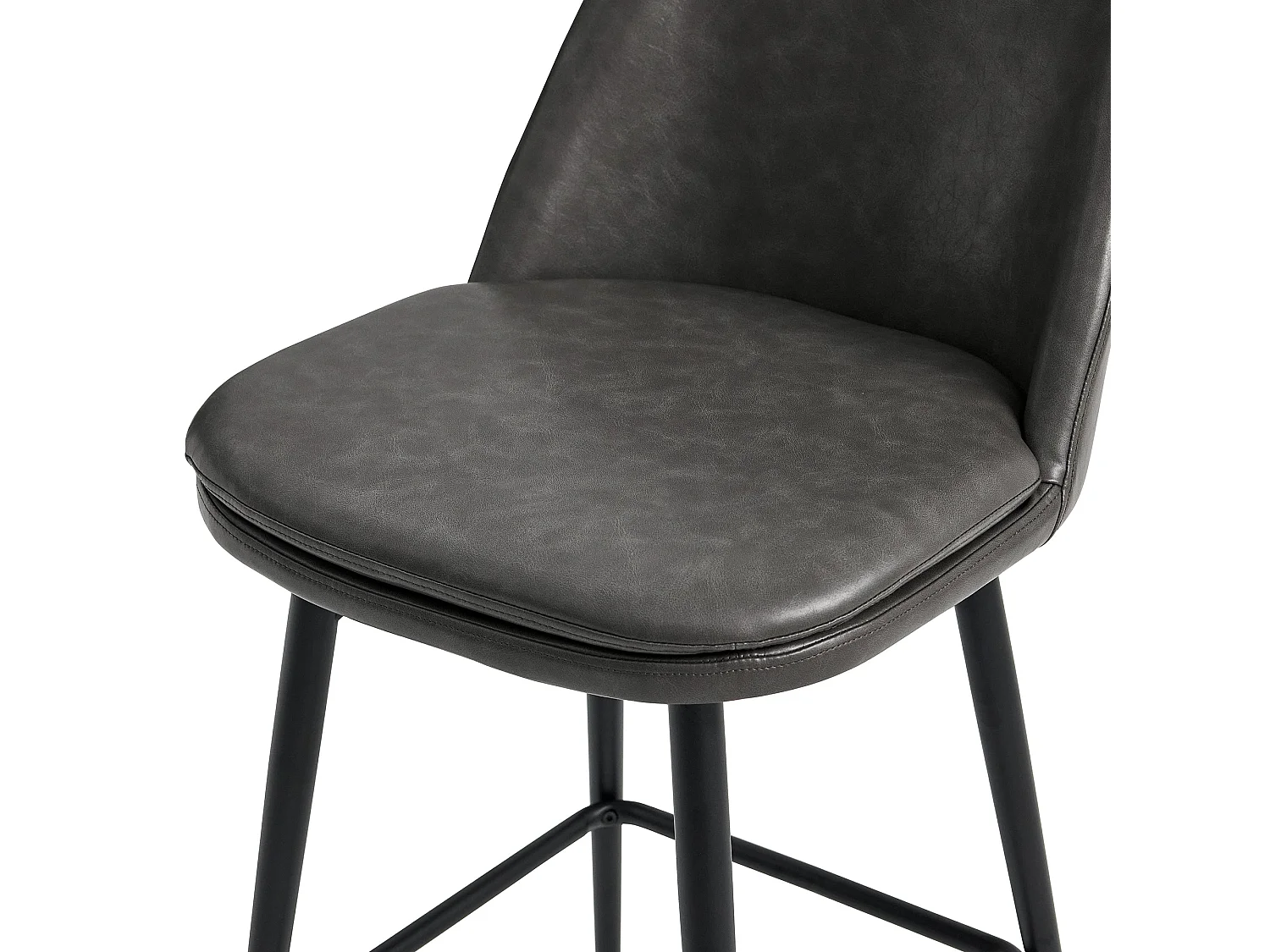 Lot de 2 Tabouret de Bar, en PU, Rotatif sur 360° Hauteur 96 cm, pour Bars et Cuisine