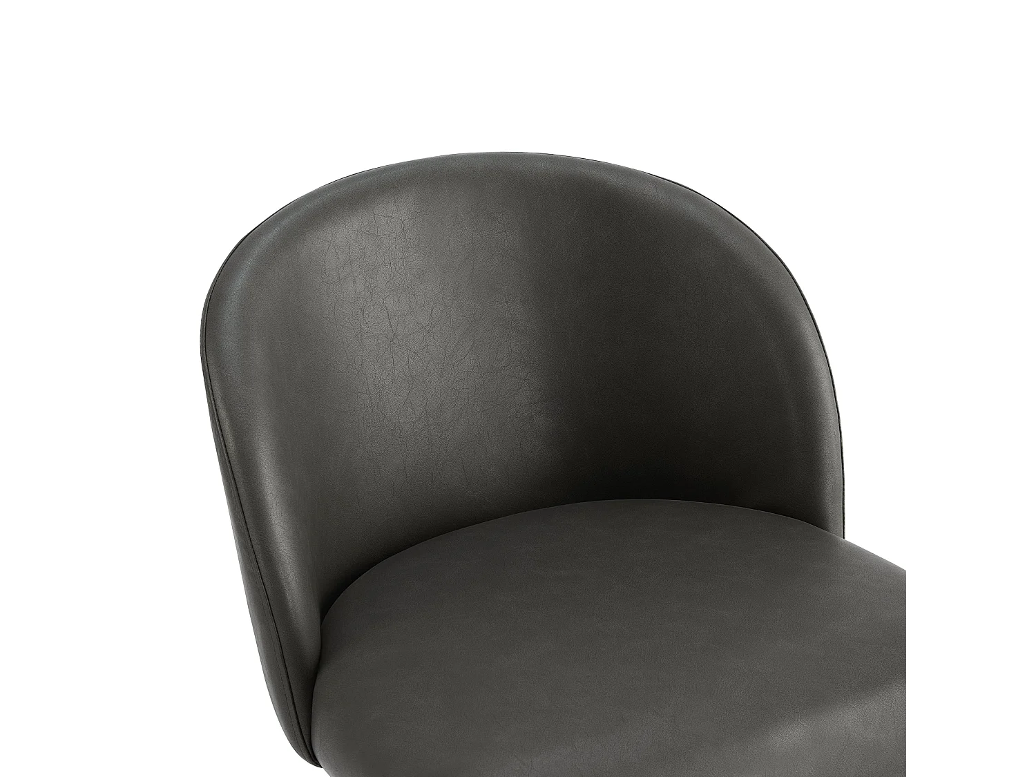 Lot de 2 Tabouret de Bar Réglable en Hauteur, Revêtement en PU, Rotatif sur 360°avec Repose-Pieds