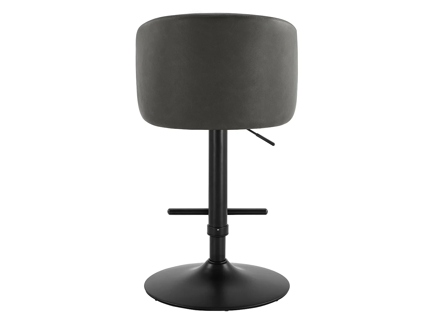 Lot de 2 Tabouret de Bar Réglable en Hauteur, Revêtement en PU, Rotatif sur 360°avec Repose-Pieds