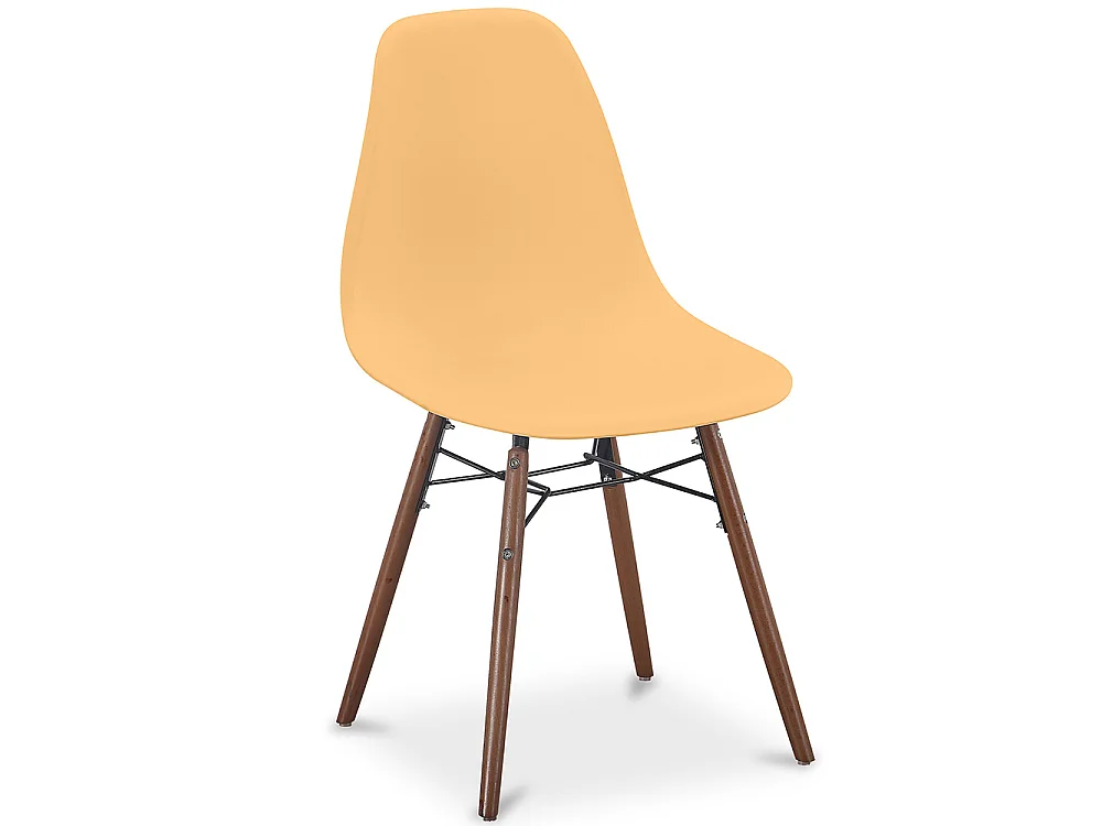 Silla de Comedor - Diseño Escandinavo - Patas de Madera Oscura - Skögur