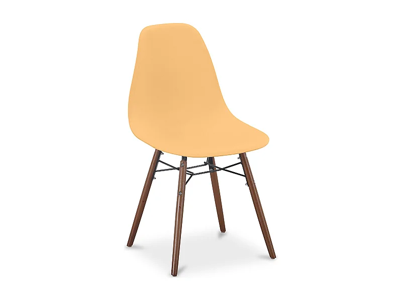 Esszimmerstühle - Skandinavisches Design - Dunkle Holzbeine - Skögur