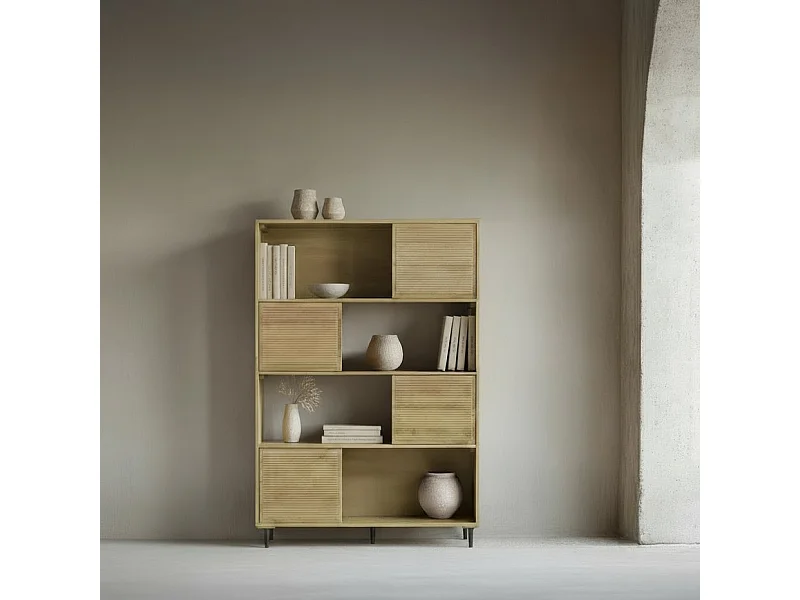 étagère en bois massif naturel 110x160