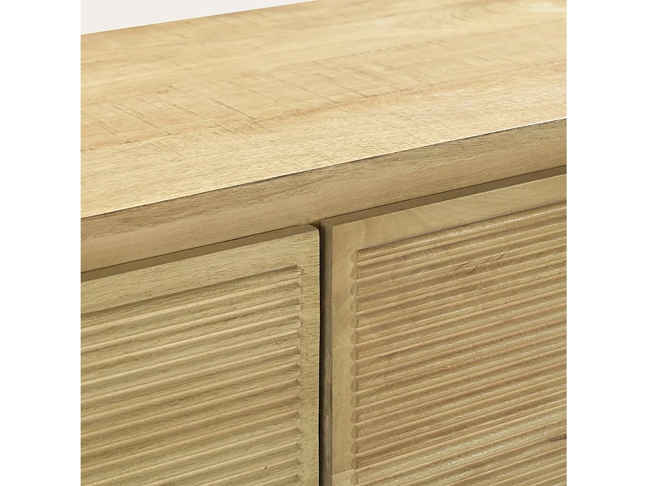 Meuble tv en bois massif naturel 180x50