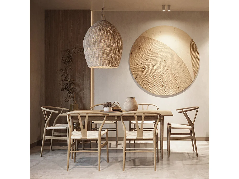 Confezione di 4 Sedie da Pranzo in Legno - Stile Scandinavo - Wish