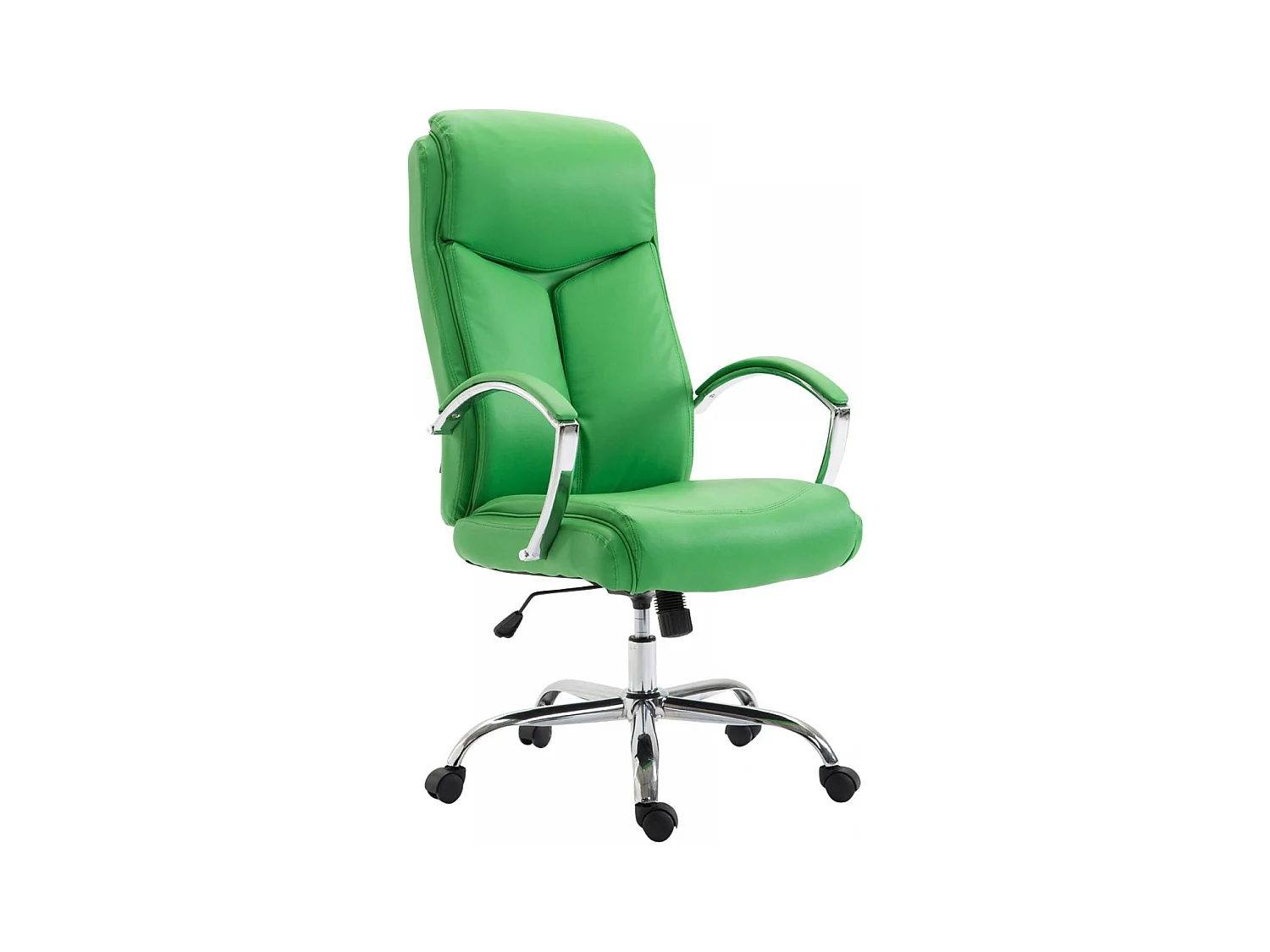 Chaise de bureau - Similicuir & Noir - Vert - XL Vaud