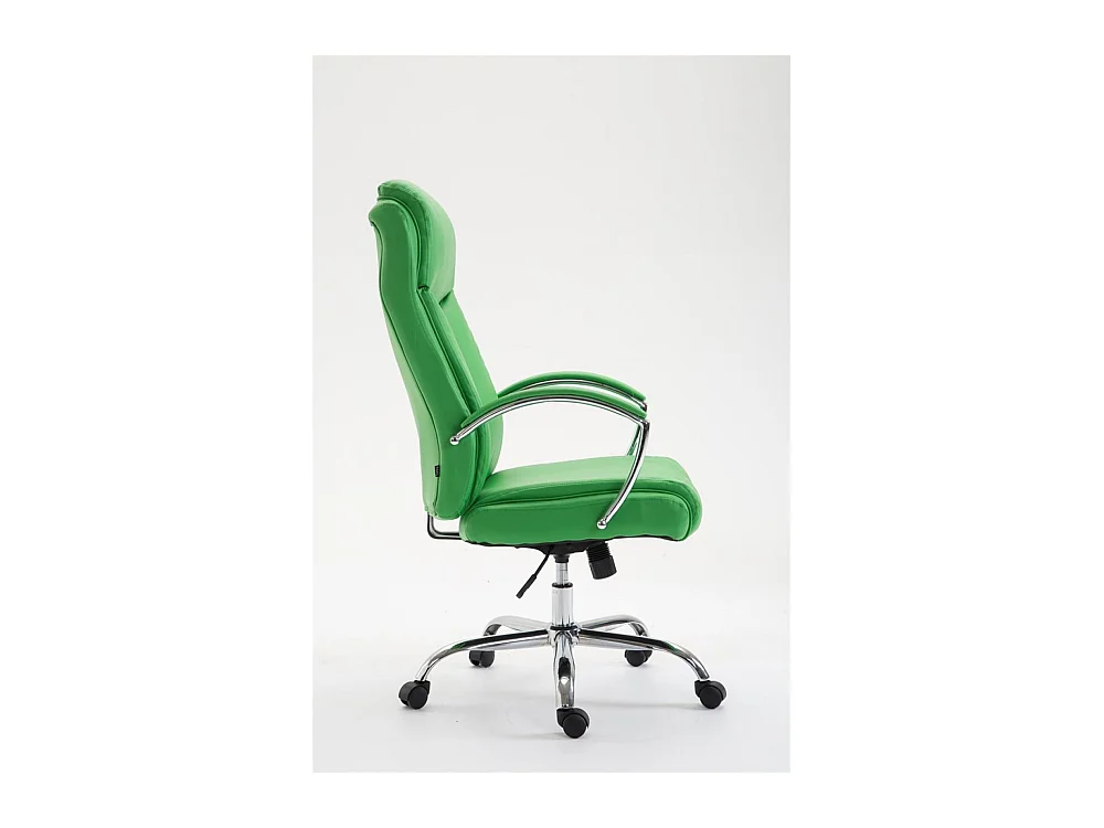 Chaise de bureau - Similicuir & Noir - Vert - XL Vaud