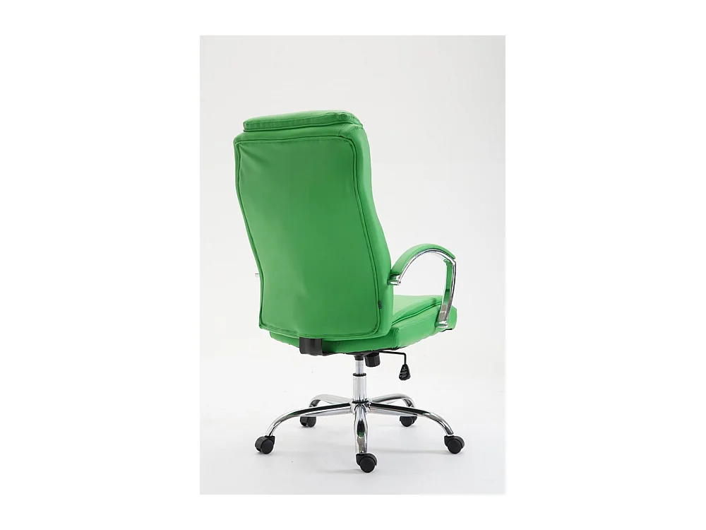 Chaise de bureau - Similicuir & Noir - Vert - XL Vaud