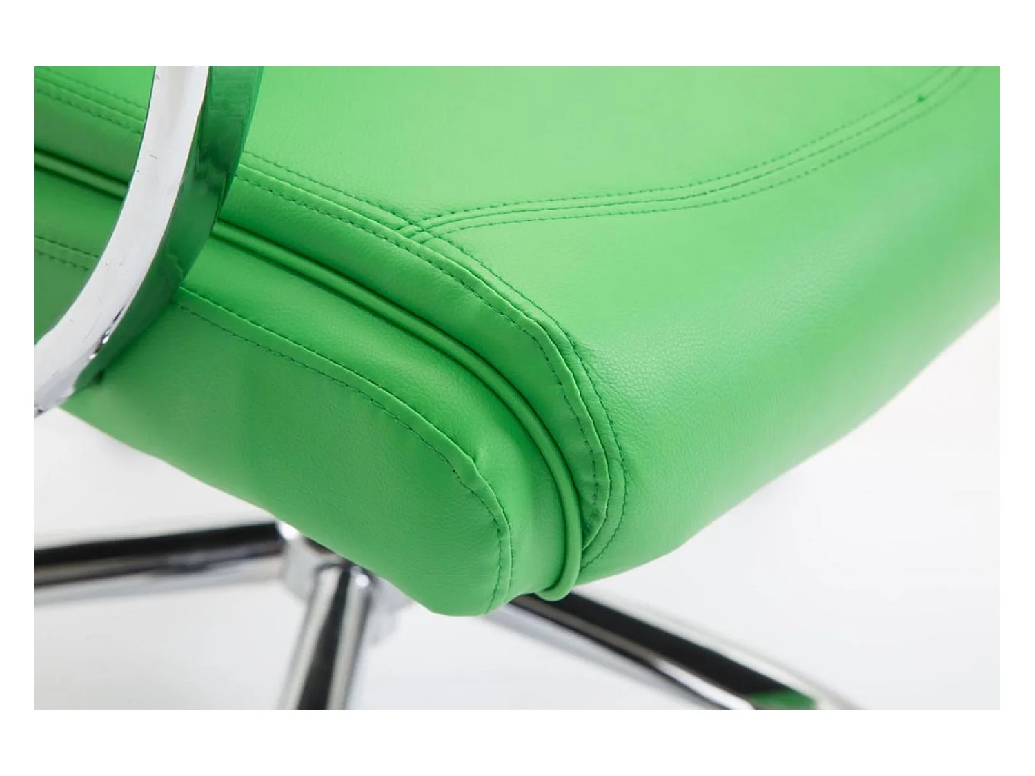 Chaise de bureau - Similicuir & Noir - Vert - XL Vaud