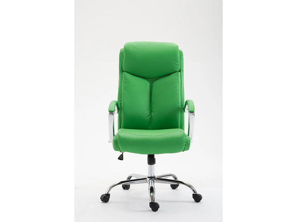 Chaise de bureau - Similicuir & Noir - Vert - XL Vaud