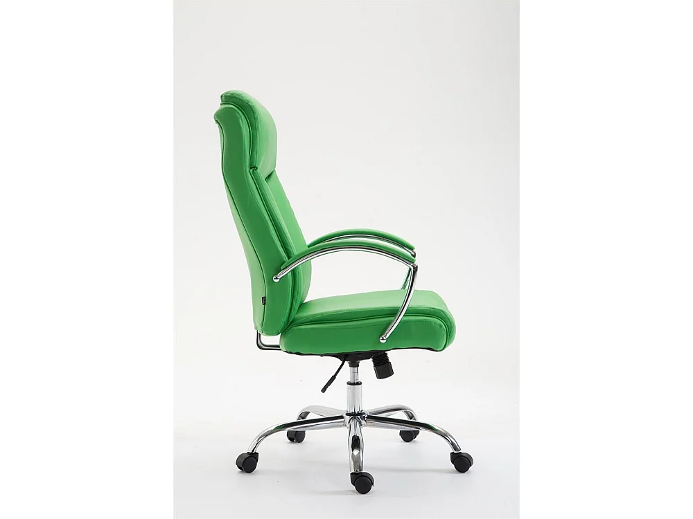 Chaise de bureau - Similicuir & Noir - Vert - XL Vaud