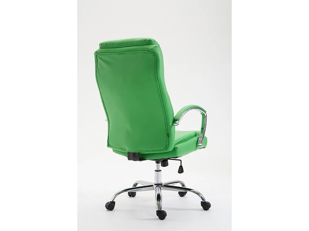 Chaise de bureau - Similicuir & Noir - Vert - XL Vaud