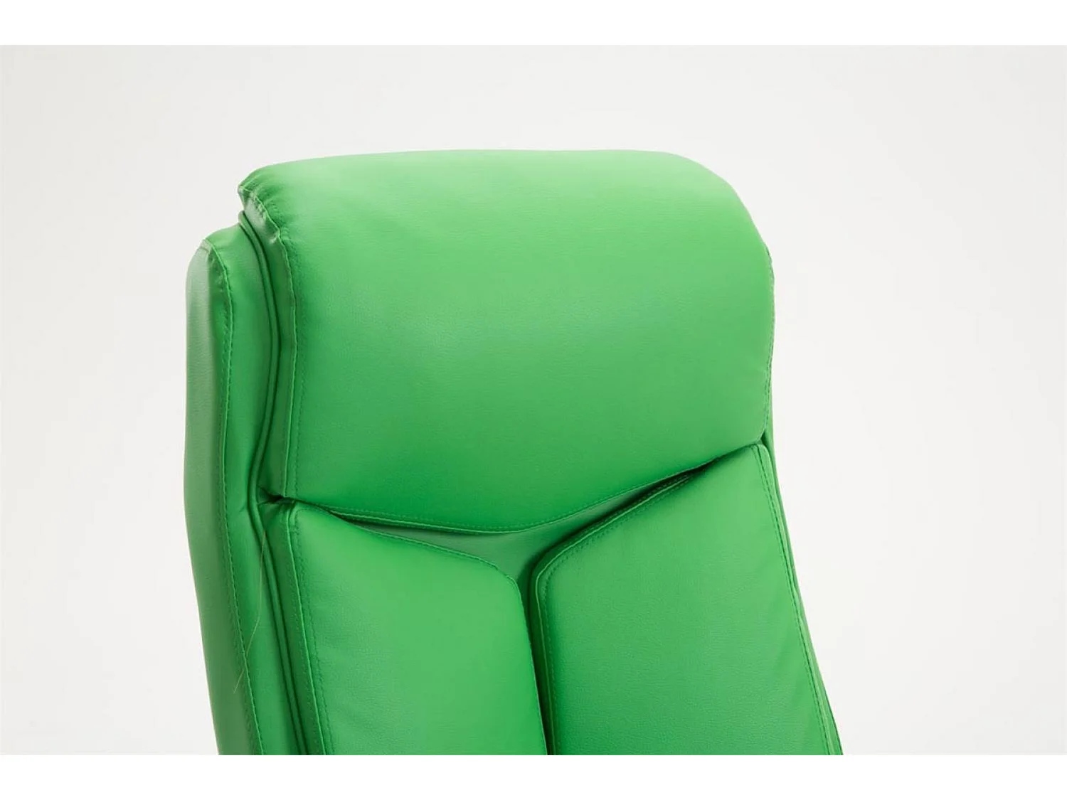Chaise de bureau - Similicuir & Noir - Vert - XL Vaud