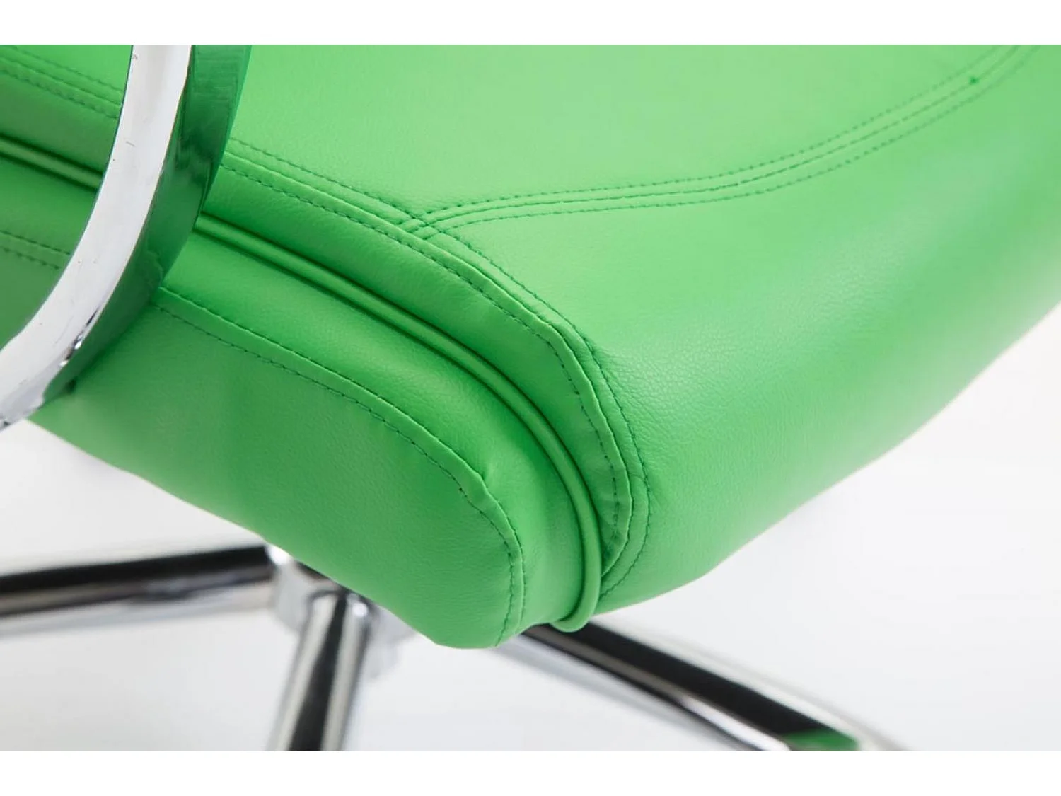 Chaise de bureau - Similicuir & Noir - Vert - XL Vaud