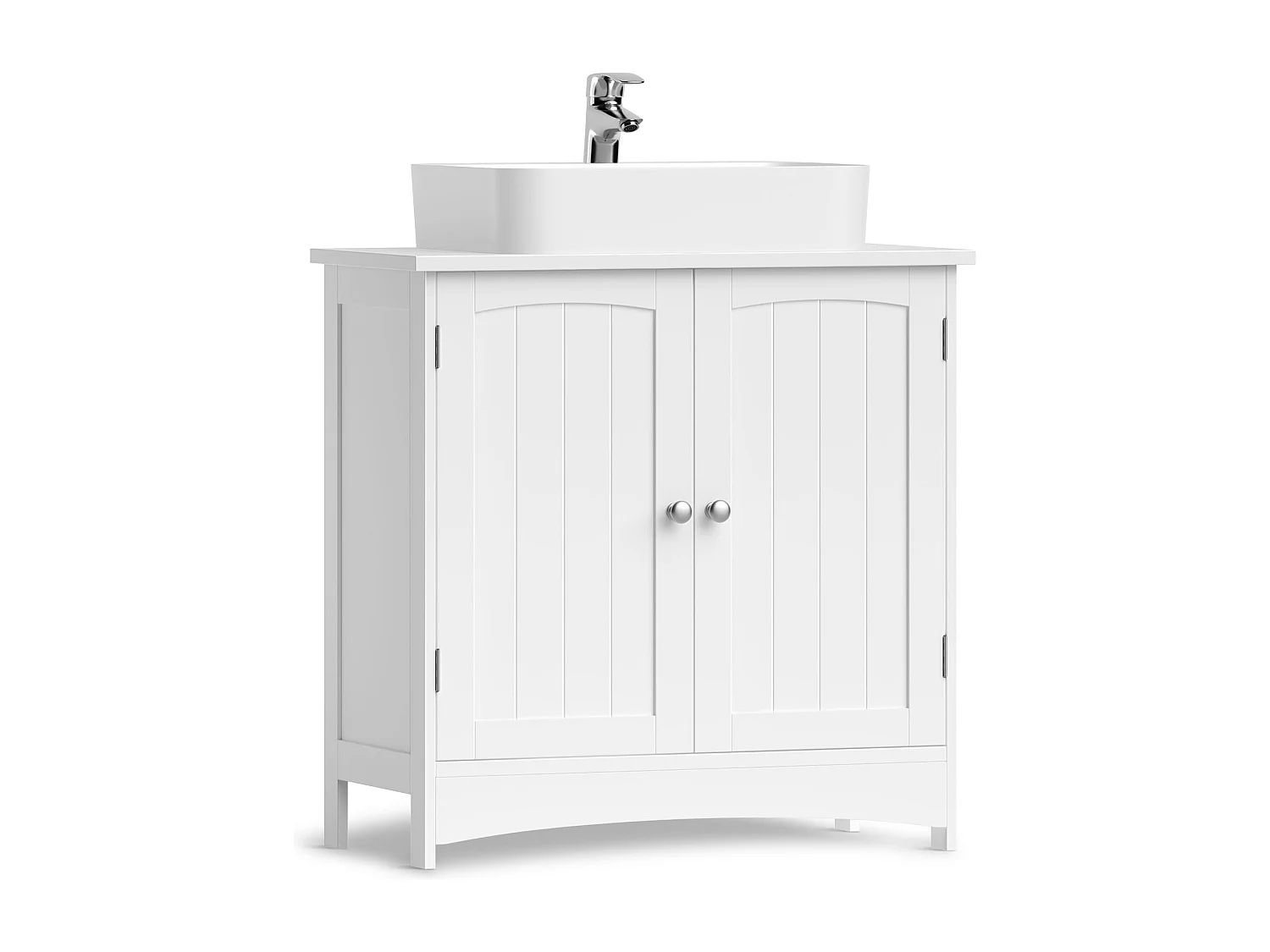 Meuble de salle de bain sous-vasque Valora | Blanc | Compact | Scandinave