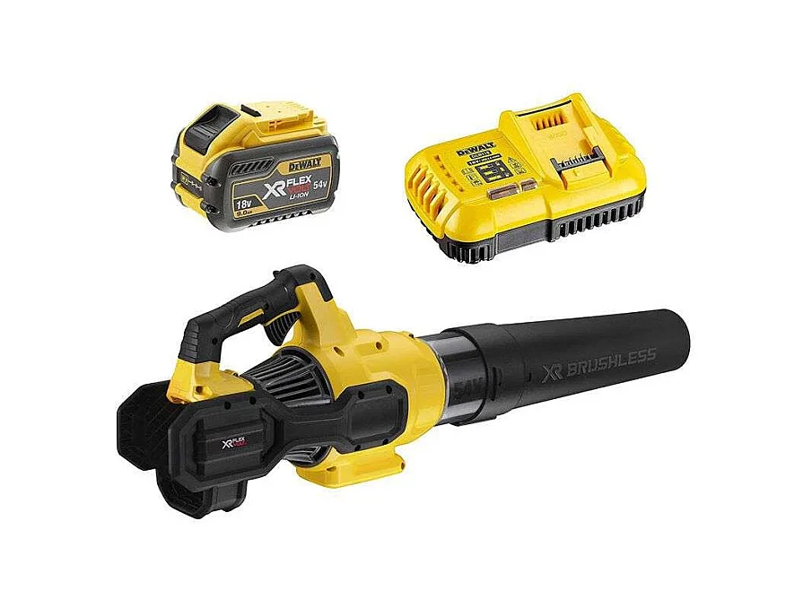 Souffleur 54V DEWALT DCMBA572X1-QW avec une batterie de 9,0 Ah FLEXVOLT