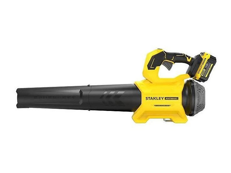 Axial-Gebläse 18V Stanley Fatmax mit Boost-Modus, Ladegerät und 4AH Batterie