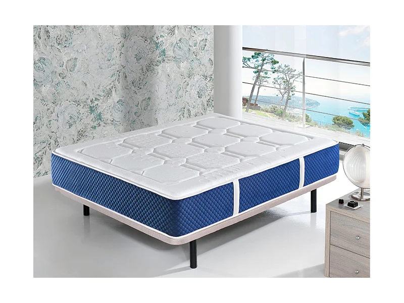 Matelas Viscoélastique IVORY 90x200 cm - Hauteur 30 cm .Fabriqué en Europe