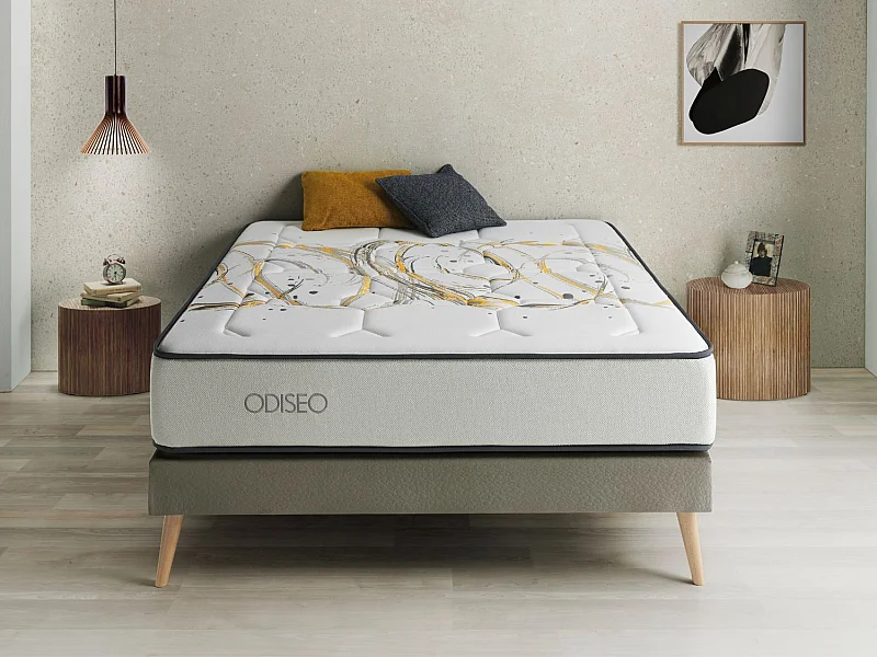 Matelas Ressorts Ensachés 200X200 ODISEO SPRING Epaisseur 31 CM Mémoire de forme