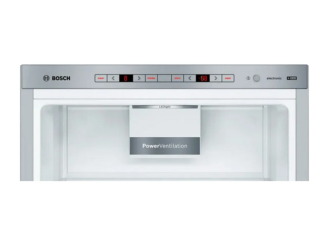 Bosch Réfrigérateur combiné 60cm 308l metal look - KGE36ALCA