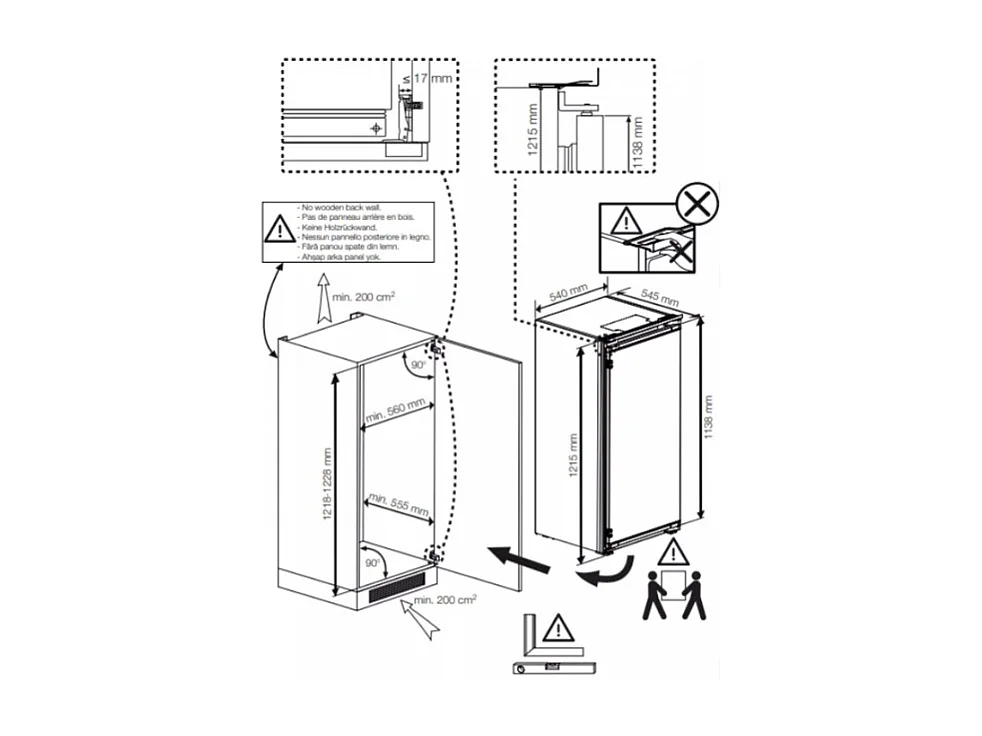 Beko BSSA210K4SN monoporta Da incasso 175 L E Bianco