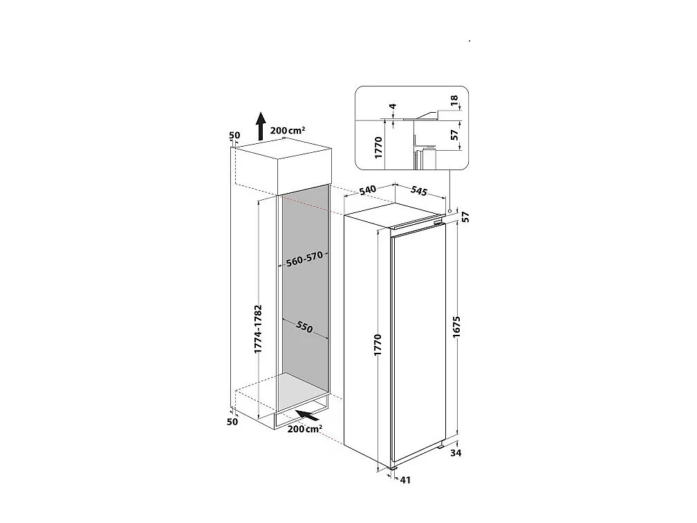 Indesit INS 18012 frigorifero Da incasso 314 L E Bianco