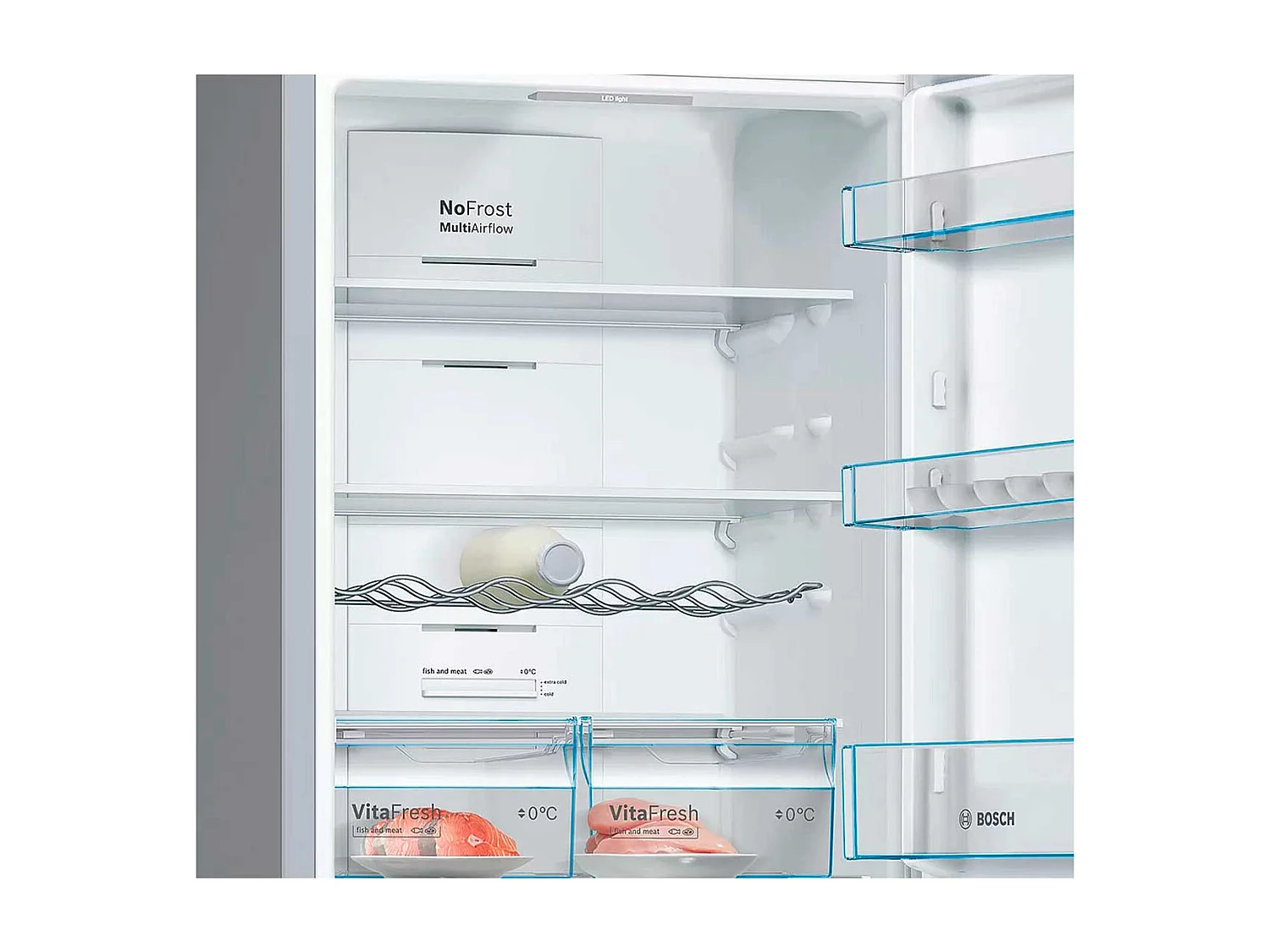 Frigorífico combi Bosch KGN36VLEA No Frost 326L tecnología Inverter E inox 186 cm